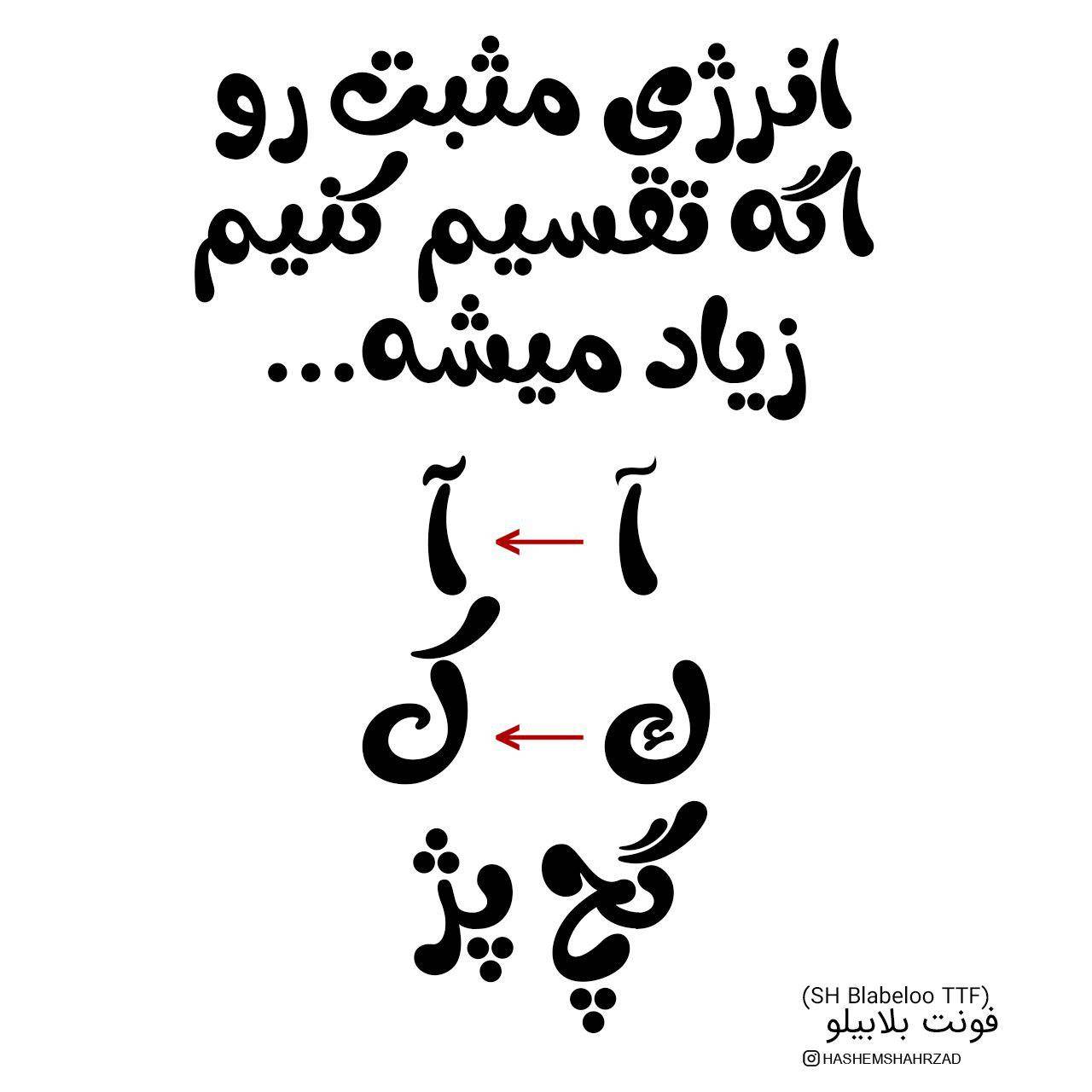 نسخه فارسی شده فونت رایگان بلابیلو | SH Blabeloo