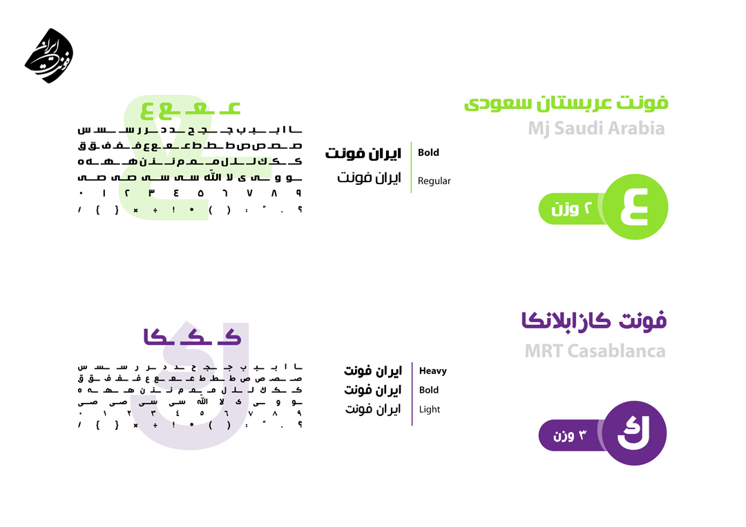 دانلود مجموعه کامل فونت فارسی برای اندروید سامسونگ شیاومی آیفون گوشی موبایل