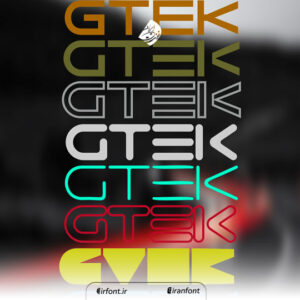 فونت انگلیسی Gtek