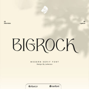 فونت انگلیسی bigrock