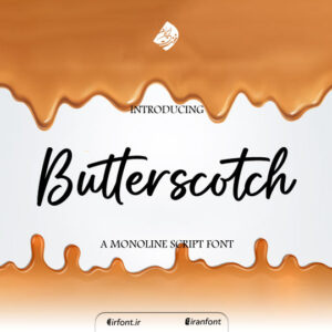 فونت انگلیسی butterscotch