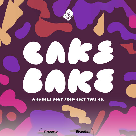 فونت انگلیسی کارتونی Cake Bake