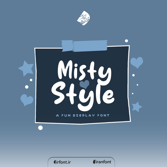 فونت انگلیسی فانتزی انیمیشنی Misty Style