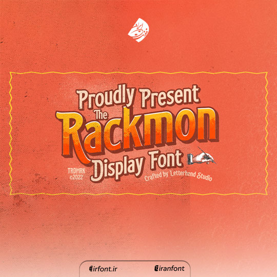 فونت انگلیسی گرافیکی انیمیشنی Rackmon