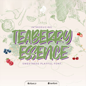 فونت انگلیسی teaberry_essence