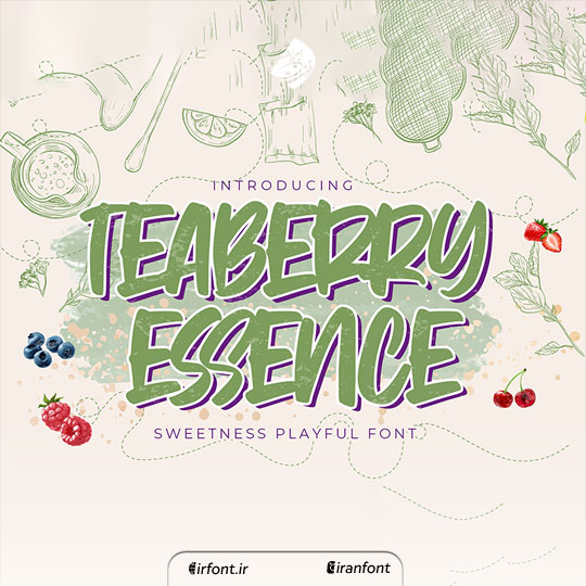 فونت انگلیسی فانتزی Teaberry Essence