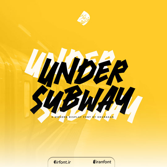 فونت انگلیسی فانتزی گرافیکی under subway