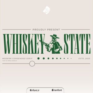 فونت انگلیسی Whiskey State
