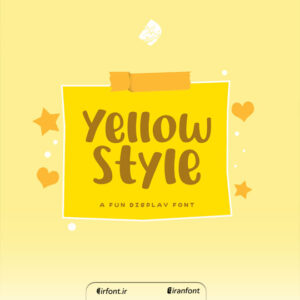 فونت انگلیسی Yellow Style