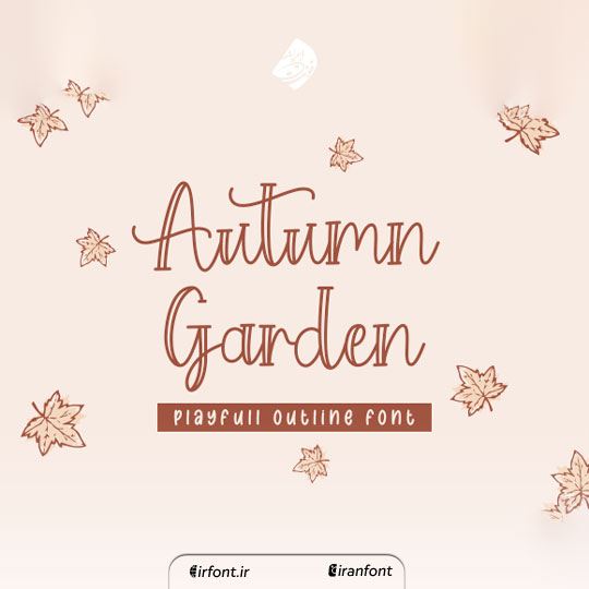 فونت انگلیسی گرافیکی Autumn Garden