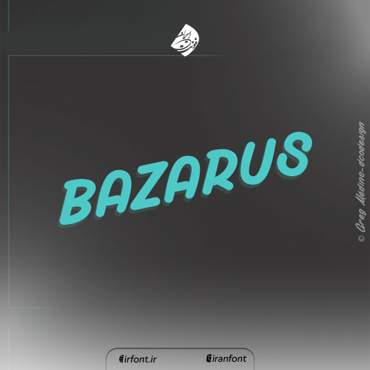 فونت انگلیسی گرافیکی Bazarus