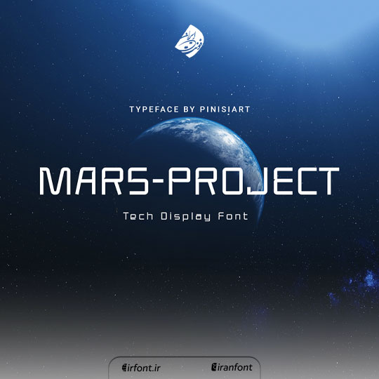 فونت انگلیسی گرافیکی Mars Project