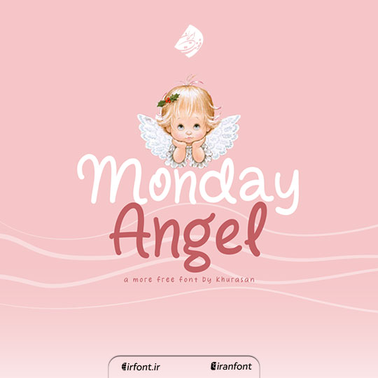 فونت انگلیسی کودکانه Monday Angel