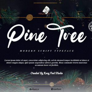 فونت انگلیسی Pine Tree