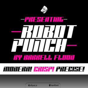 فونت انگلیسی Robot Punch