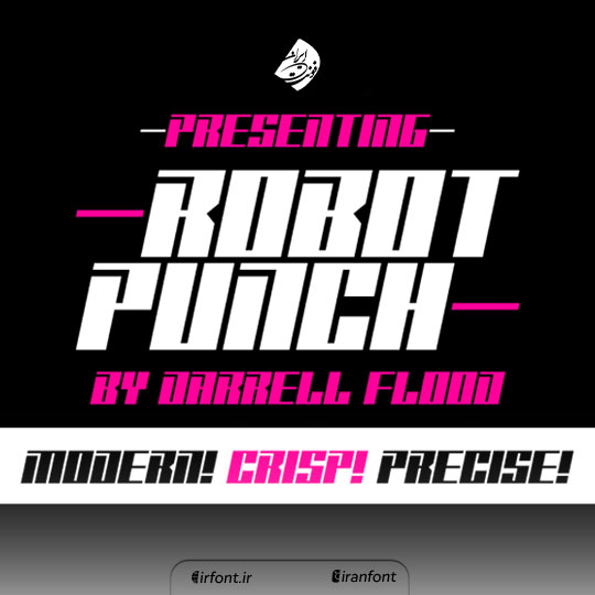 فونت انگلیسی گرافیکی Robot Punch