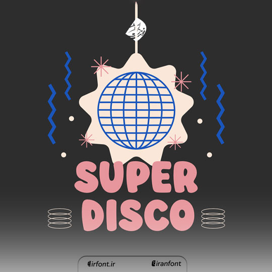 فونت انگلیسی کارتونی Super Disco