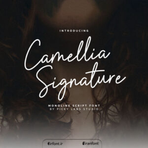 فونت انگلیسی خوشنویسی Camellia Signature