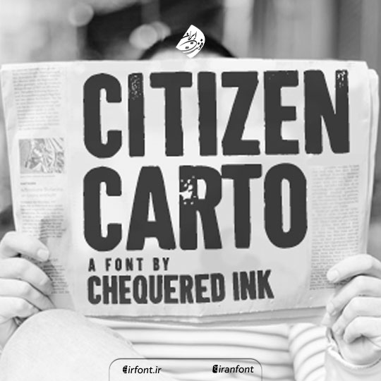 فونت انگلیسی نمایشی Citizen Carto