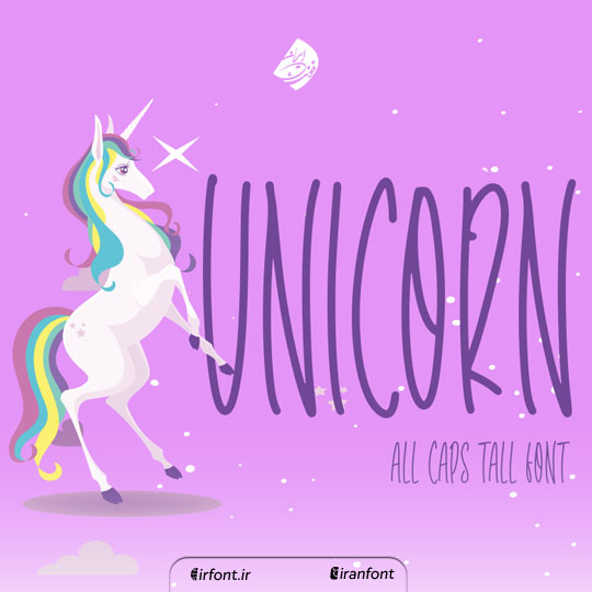 فونت انگلیسی فانتزی Unicorn Tall