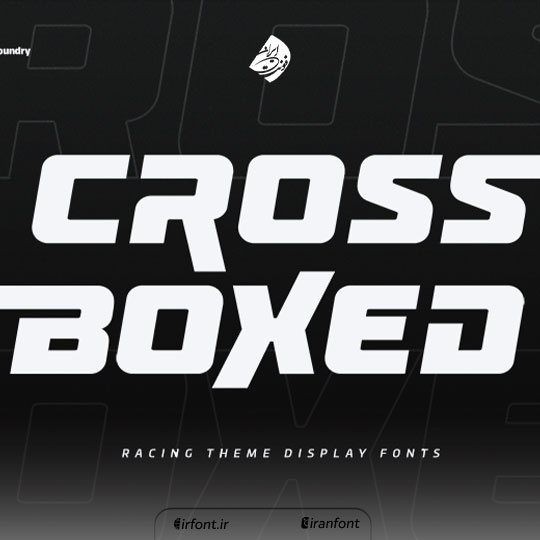 فونت انگلیسی گرافیکی Cross Boxed